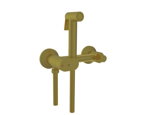Гигиенический душ RGW Shower Panels SP-216Gb 581408216-06 со смесителем, золото brush