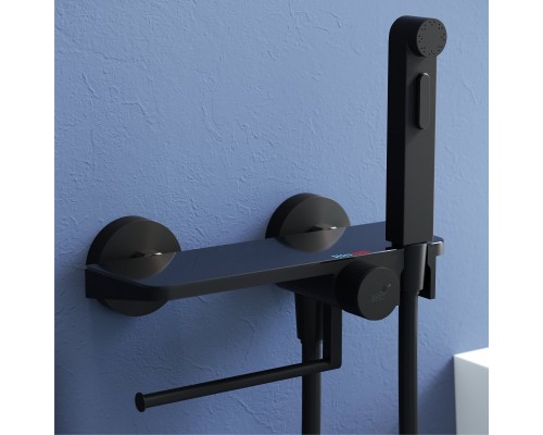 Гигиенический душ RGW Shower Panels 581408220-04, со смесителем, черный