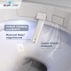 Унитаз умный подвесной с инсталляцией RGW SW-70B и кнопкой смыва 63420270-04