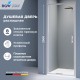 Душевые двери Распашные Stilvoll (Стилвол - На стиле) 80*200 стекло Прозрачное цвет профиля Хром 703205208-11