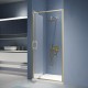 Душевые двери Распашные Stilvoll (Стилвол - На стиле) 90*200 стекло Ribbed (Ребристое) цвет профиля Золото Браш 703205209-156