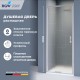 Душевые двери Распашные  100*200 стекло Рисунок - матовый принт цвет профиля Хром 703205210-181