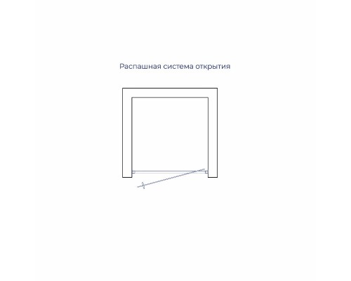 Душевые двери Распашные, Маятниковые Leipzig (Лейпциг) 80*195 стекло Прозрачное цвет профиля Хром 711210208-11