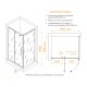 Душевой уголок RGW Classic CL-45B 1000x800 стекло прозрачное, профиль черный 