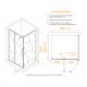 Душевой уголок RGW Classic CL-45B 1000x900 стекло прозрачное, профиль черный