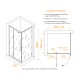 Душевой уголок RGW CL-46B 900x800 стекло прозрачное, профиль черный