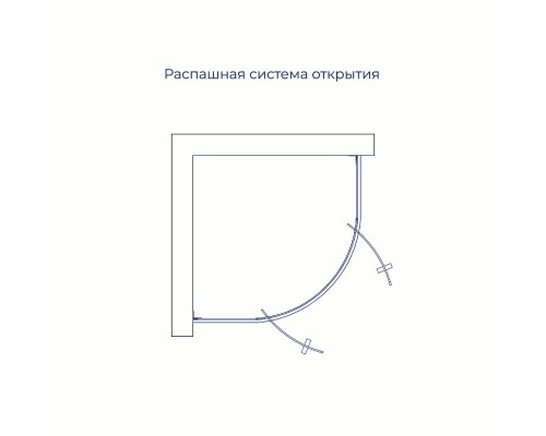 Душевой уголок RGW Classic CL-55-B  900 х 900 стекло прозрачное, профиль черный
