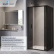 Душевой уголок RGW LE-45 1000х800 стекло тонированное, профиль черный