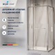 Душевой уголок RGW LE-45 120х80  стекло прозрачное, профиль хром