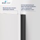 Душевой уголок RGW PA-83-B 800х800 стекло прозрачное, профиль черный, без поддона