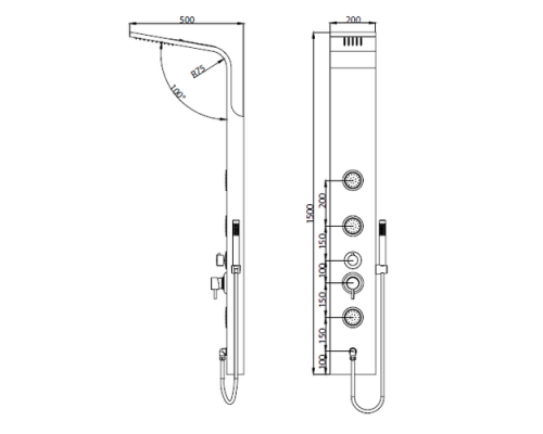 Душевая панель RGW Shower Panels SP-04B 21140104-04