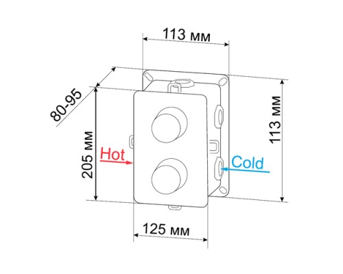 Смеситель для душа RGW Shower Panels SP-43-03
