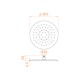 Верхний душ 3D круглый RGW SP-81B