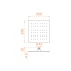 Верхний душ RGW Shower Panels SP-82-25