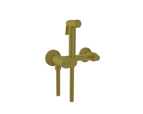 Гигиенический душ RGW Shower Panels SP-216Gb 581408216-06 со смесителем, золото brush