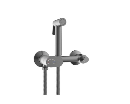 Гигиенический душ RGW Shower Panels SP-216Gr 581408216-11 со смесителем, оружейная сталь