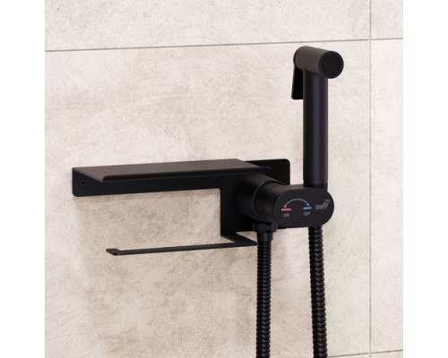 Гигиенический душ RGW Shower Panels SP-221B 581408221-04 со смесителем, черный матовый 