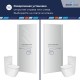 Душевая дверь RGW PA-103, 60*195, стекло Матовое-Сатинат 6мм, профиль хром
