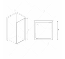 Боковая стенка RGW Z- 02 B 80 см