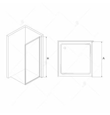 Боковая стенка RGW Z- 02 B 80 см