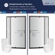Душевая дверь RGW Passage PA-008B 350800812-24 108,5-121,5 см, профиль черный матовый, стекло матовое 