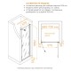 Душевая дверь RGW 70×195 мм, модель PA-03-B NEW, чёрный, прозрачное стекло, 6 мм 54080307-14
