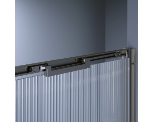 Душевая дверь RGW SV-05-2Gr, 90*200, стекло Ribbed (Ребристое), профиль оружейная сталь 703205209-1510