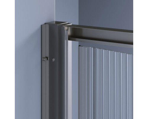 Душевая дверь RGW SV-05-2Gr, 90*200, стекло Ribbed (Ребристое), профиль оружейная сталь 703205209-1510