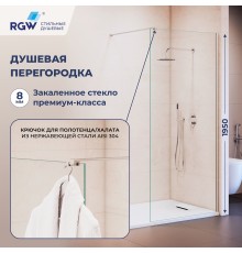 Душевой уголок RGW WA-210 90x195 стекло прозрачное / профиль хром 