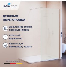 Душевая перегородка RGW WA-210, Матовое-Сатинат, 1000 