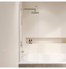 Стационарная шторка на ванну RGW SC-056-8 50*150 прозрачное стекло 8 мм 35110562850-11