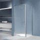 Душевой уголок квадратный RGW SV-135-2, 90x90 стекло Ribbed (Ребристое) 8мм, профиль хром