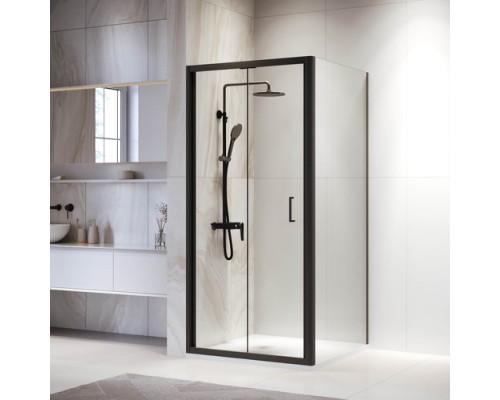 Душевой уголок RGW PA-132B (PA-21B+Z-050-5B) 800x800 стекло прозрачное, профиль черный 