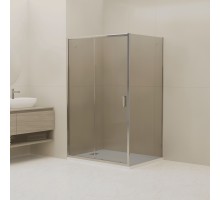 Душевой уголок RGW Classic CL-133 (CL-13 + Z-03), 060913329-31, 120 х 90 см, дверь раздвижная, стекло тонированное, профиль хром 