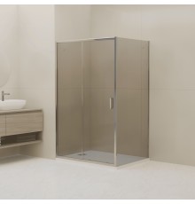 Душевой уголок RGW Classic CL-133 (CL-13 + Z-03), 060913329-31, 120 х 90 см, дверь раздвижная, стекло тонированное, профиль хром 