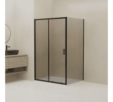 Душевой уголок RGW Classic CL-133B (CL-13 + Z-03), 060913358-34, 150 х 80 см, дверь раздвижная, стекло тонированное, профиль черный