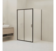 Душевой уголок RGW Classic CL-133B (CL-13 + Z-03), 060913358-44, 150 х 80 см, дверь раздвижная, стекло cora матовое, профиль черный