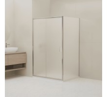 Душевой уголок RGW Classic CL-133 (CL-13 + Z-03), 060913359-41, 150 х 90 см, дверь раздвижная, стекло cora матовое, профиль хром 