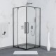 Душевой уголок RGW 90x90x200 SV-33 B Квадрат/Чёрный/Прозрачное/6 мм 06323399-14