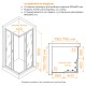 Душевой уголок RGW Dolphin TN-205-J 80x80 28912588-11 стекло прозрачное, профиль хром