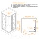 Душевой уголок RGW Dolphin TN-206-J(4) 90x90 матовое стекло