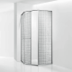 Душевой уголок RGW SV-82 L 100x100 33328200-241L стекло черная вуаль, профиль хром