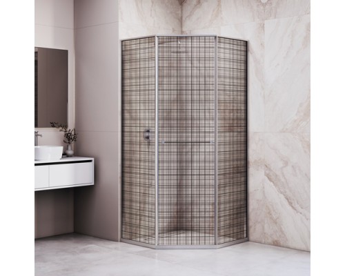 Душевой уголок RGW SV-82 L 100x100 33328200-241L стекло черная вуаль, профиль хром Душевой уголок RGW SV-82 L 100x100 33328200-241L стекло черная вуаль, профиль хром