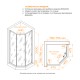 Душевой уголок RGW SV-82 L 80x80 33328288-11L стекло прозрачное, профиль хром