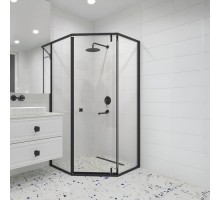 Душевой уголок RGW HO-088B 900x900 черный профиль стекло прозрачное 350608899-14 