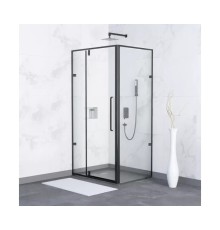 Душевой уголок RGW Classic 80х80 350903588-14 черный, стекло прозрачное 