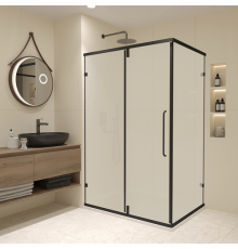 Душевой уголок RGW Classic CL-046-B, 350904608-24, 100 х 80 см, стекло матовое, профиль черный