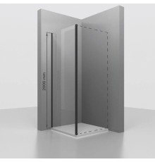 Стенка душевая боковая RGW Z-050-3 352205309-21 матовая хром 2000х900х6 мм - описание