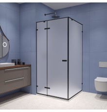 Душевой уголок 100*100*200 RGW SV-030-B Квадрат/Чёрный/Матовое/8 мм (353203000-24)