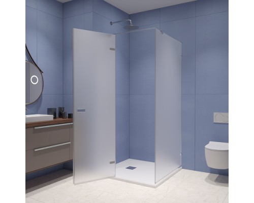 Душевой уголок  RGW SV-030 1000*1000  стекло матовое, профиль хром
